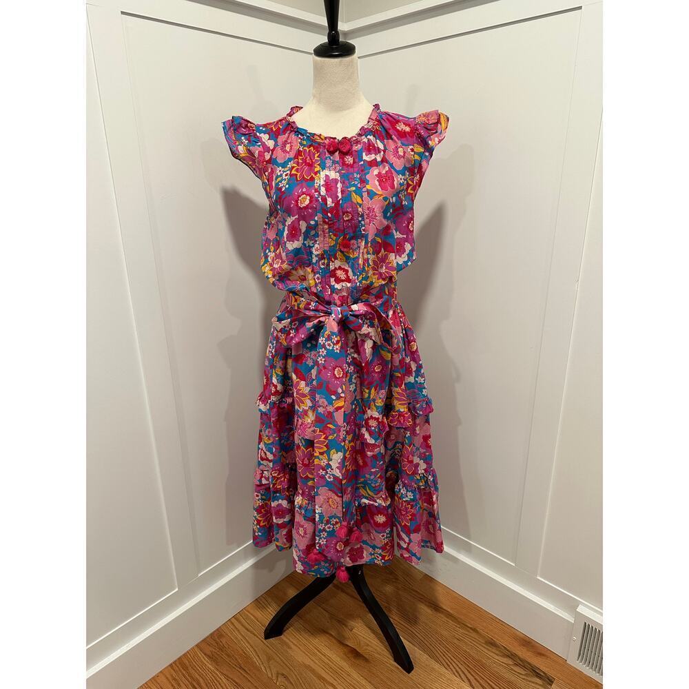 Figue Pippa Floral Tiered Ruffle Dress Size XL - Picture 4 of 13